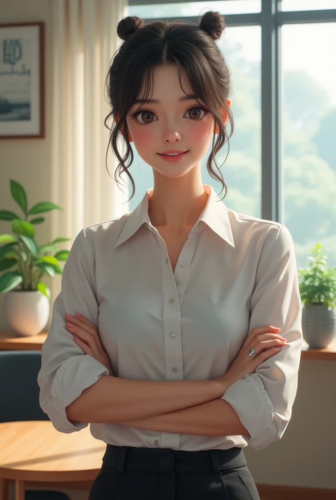 Beautiful Japan secretary。Age 25、Random hairstyles、smile、sincerity