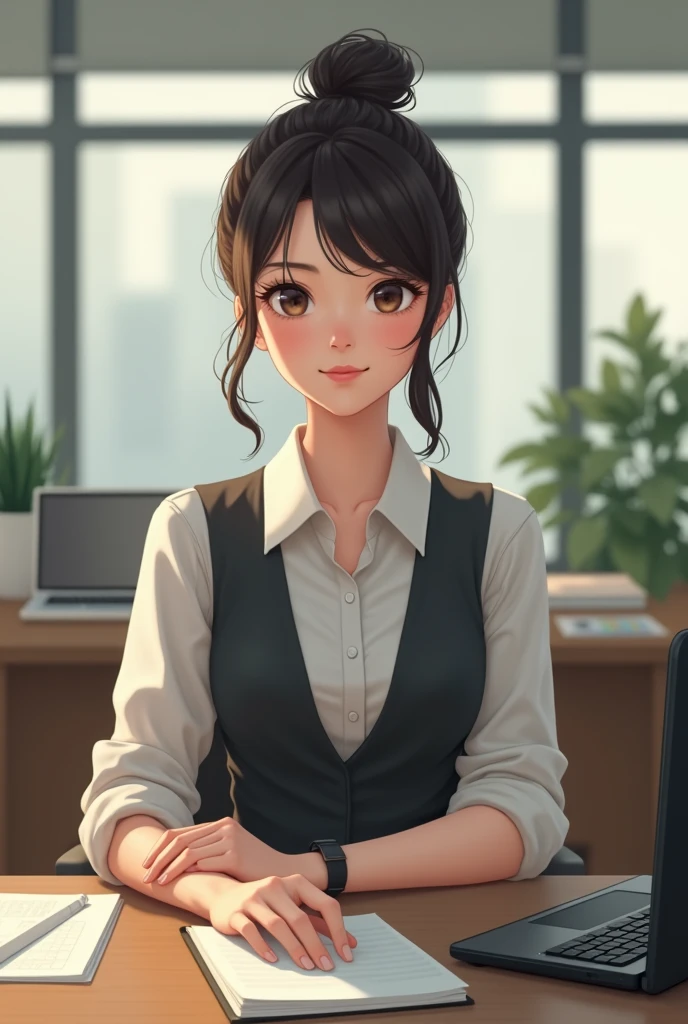 Beautiful Japan secretary。Age 25、Random hairstyles、smile、sincerity