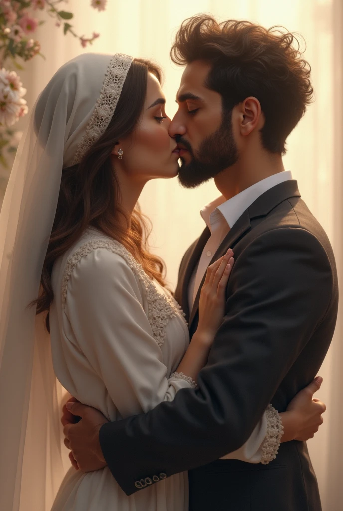 jew and muslim kissing and pegin each other