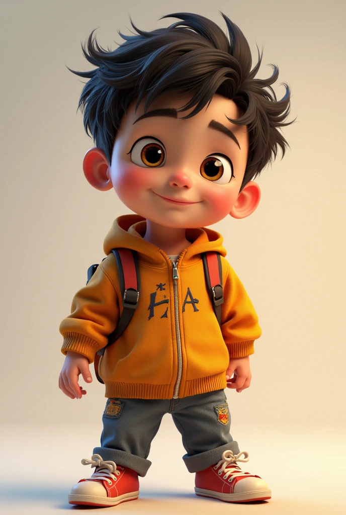 A young boy who has a lot of personality in the same person.