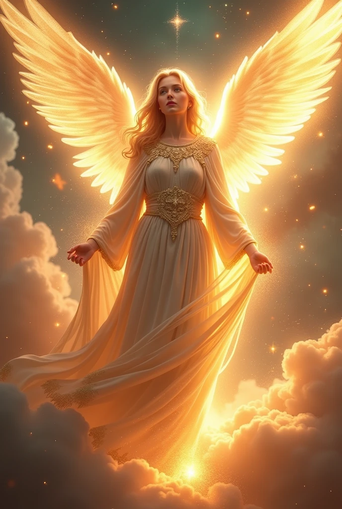Guardian Angel and Divine Flame, stunning and impressive image, Very detailed and flawless, 4k resolution