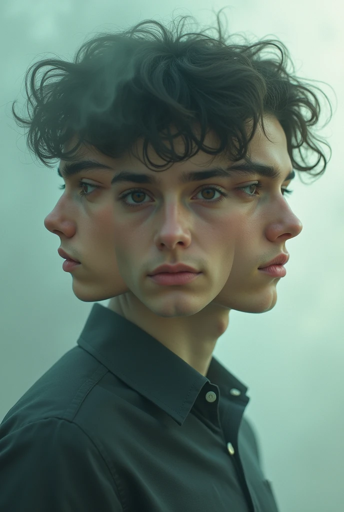 Three young men in one person.