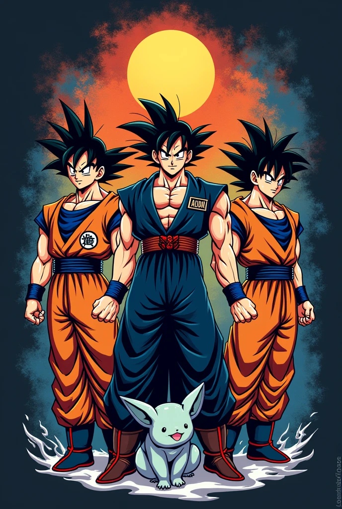 Je veux que tu m'aide à réaliser un logo pour un groupe d'amis. Le nom du groupe c'est "Les BROS".
Dans le logo tu dois incorporer : Goku super sayen 2, un flocon de neige noir, le Pokémon mega brasegali, l'oeuvre d'art "Untitled" Painting by Jean-Michel Basquiat, les initiales Yzc, le mots"THE ONE" a la place du o de "one" Mets un soleil, la main de gojo satoru de l'anime j'utilise kaisen, togame jo du manga wind breaker,Le magicien sombre du manga yugioh,
