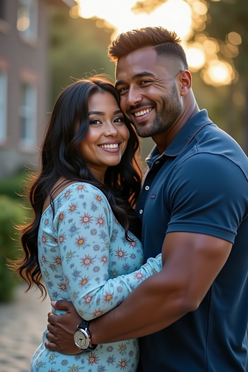 A photo of Tina Nguyen, an Asian woman at Howard university. She is Asian and Curvy as hell wearing a bikini. Hanging with her athletic linebacker boyfriend at the beach.
