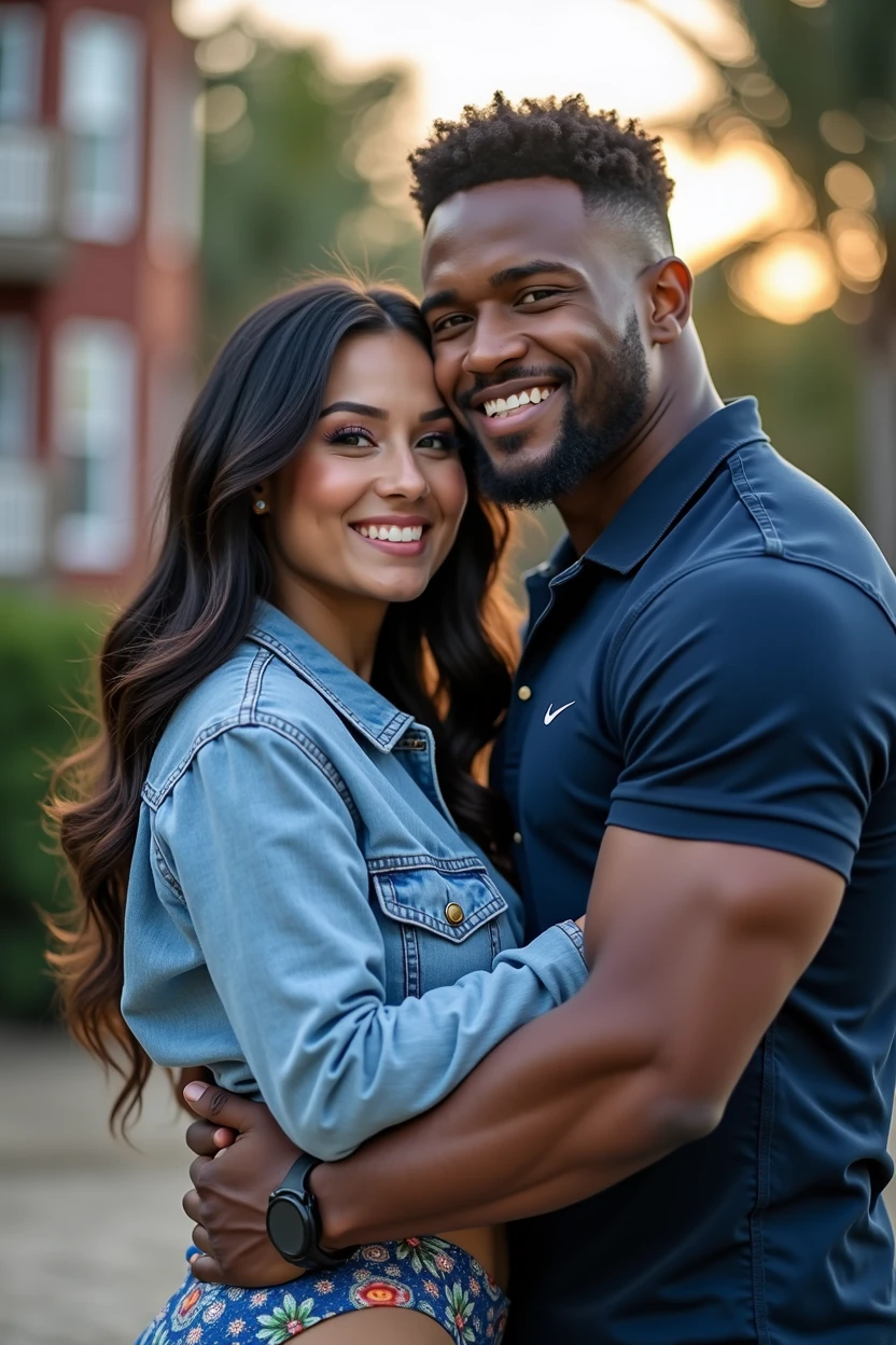 A photo of Tina Nguyen, an Asian woman at Howard university. She is Asian and Curvy as hell wearing a bikini. Hanging with her athletic linebacker boyfriend at the beach.