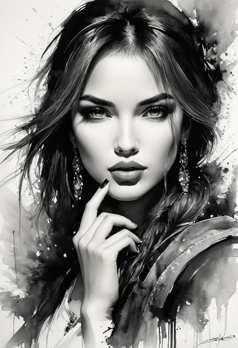 work of art, best qualityer, just a very beautiful Bulgarian woman in fashion design Clothes, ink painting style, Sofia landmark in Bulgaria, perfect poses, 
subdued colors, soft strokes, low angle, ink painting in the style of artists such as Russ Mills, sakimichan, WLOP , lazy, artgerm, 
Darek Zabrocki e Jean-Baptiste Monge, detail (Fingers, Fingers do pé), face perfect, beautiful  face, gorgeous eyes, clean eyes, realisticeyes, perfect nose, perfect lips, 
fix the eyes, fix nose, fix lips , very detailed face, detailed face
8K HDR RGB Ultra HD