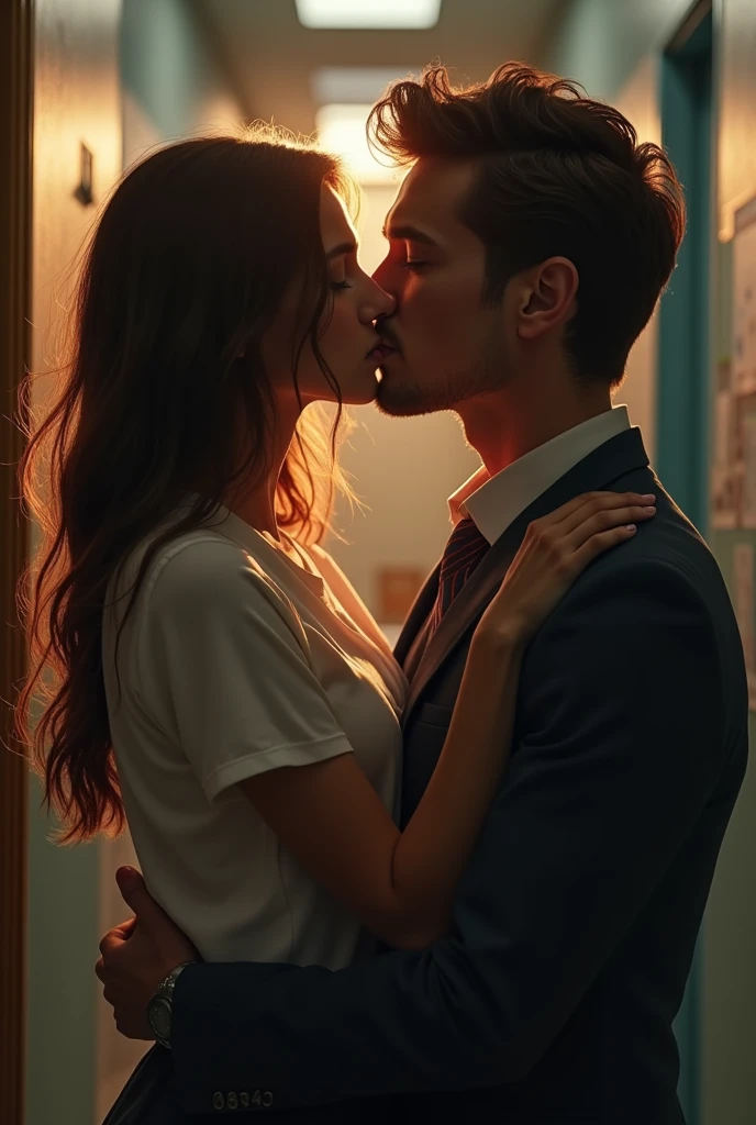 teacher kiss in the lips student