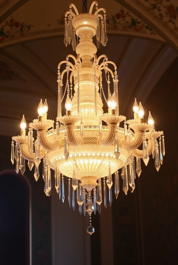 Chandelier made of Dalonian crystal 