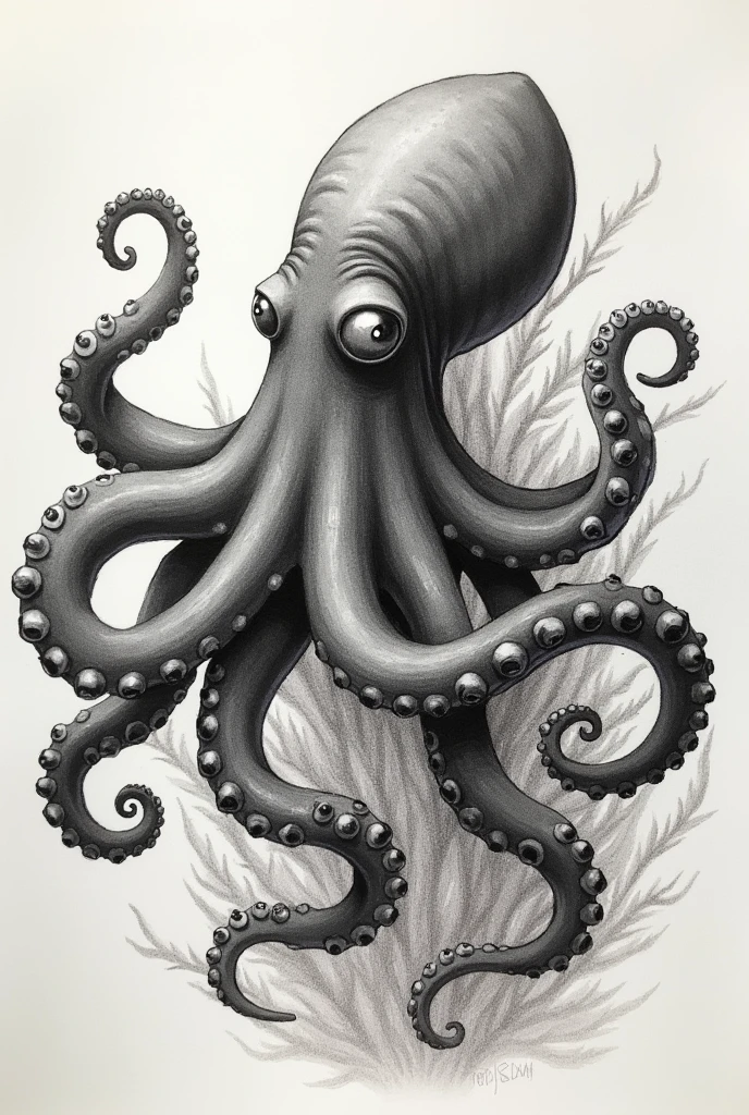 Octopus drawing