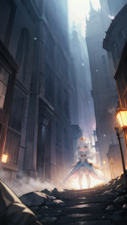 perfectly structured, (watercolor), digital illustration, animated style, The mysterious princess of darkness, Very detailed, volumetric lighting, kawaii pastel colors, dynamic composition, sharp and sharp image, (delicate, sublime:1.2), beautiful beyond words,