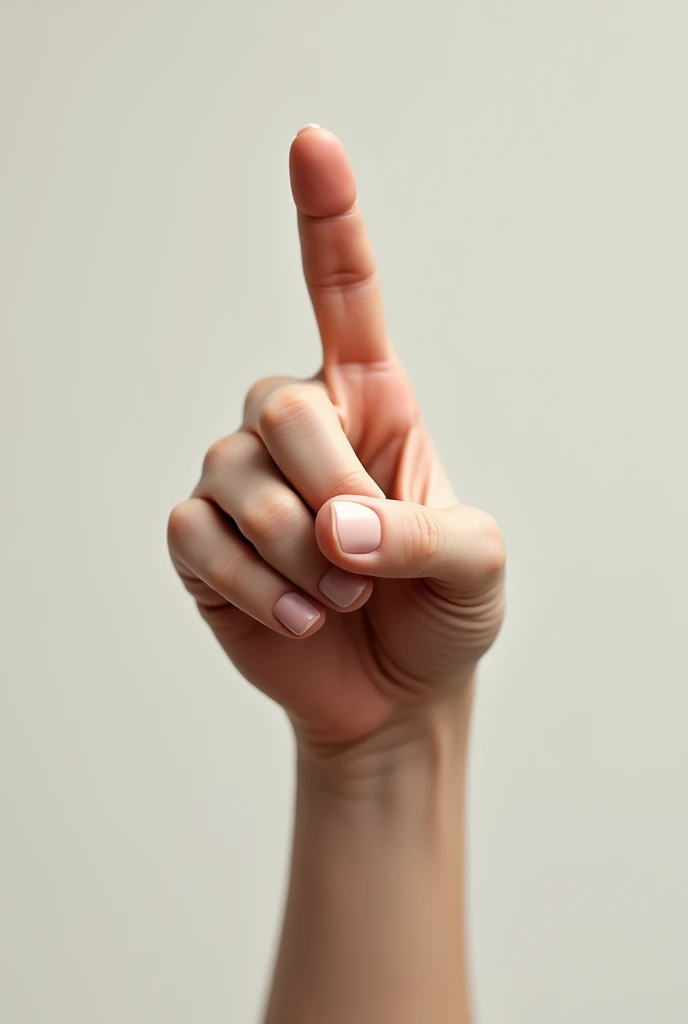 Hand with finger pointing forward