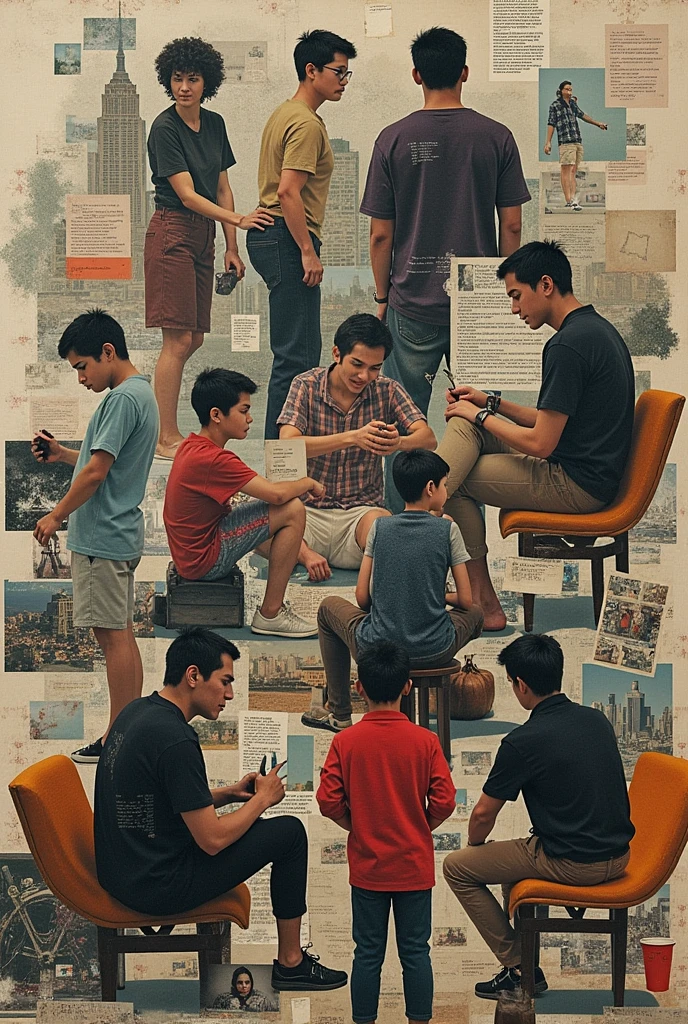 Create a collage about addictions