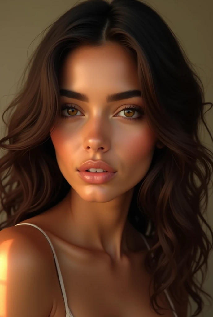 Beautiful, brunette Brazilian woman