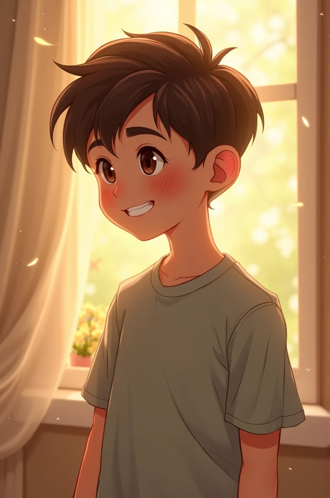 A cute and shy gay boy
