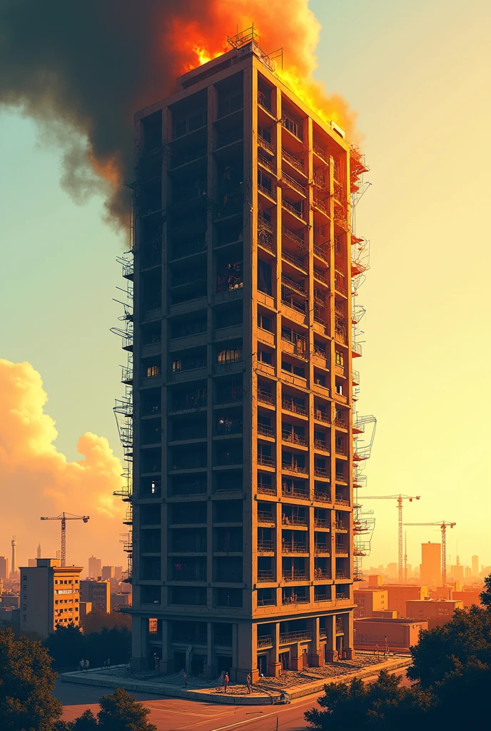 Here’s a focused concept for the cover of “Colaad iyo Cadceed,” featuring a single tall building in the center of Mogadishu that symbolizes both destruction and rebuilding:
Central Image - The Tall Building:
• Building in Mogadishu: The cover would prominently feature a tall building located in the heart of Mogadishu, positioned at the center of the cover. This building would serve as a powerful symbol of the city itself.
Dual Representation - Conflict and Hope:
• Left Side - Destruction: The left side of the building should depict it engulfed in flames, with smoke billowing out of broken windows. This side of the building represents the destruction and chaos of conflict. The sky above this side could be dark and filled with thick clouds of smoke, giving a sense of the devastation.
• Right Side - Rebuilding: In contrast, the right side of the building should show it under reconstruction. Scaffolding might be visible, with workers in the process of repairing and restoring the structure. The sky on this side should be bright and clear, with sunlight shining down, symbolizing hope and renewal. New bricks, fresh paint, and signs of greenery around the base of the building could reinforce the theme of recovery.
Overall Balance and Symbolism:
• The Building as a Symbol: The building itself stands as a metaphor for Mogadishu—a city that has faced immense destruction but continues to rebuild and rise from the ashes. The stark contrast between the two sides of the building on the cover will immediately convey the dual themes of “Colaad iyo Cadceed.”
• Title Placement: The title “Colaad iyo Cadceed” could be placed at the top or bottom of the cover, perhaps with the word “Colaad” aligned more with the left (destruction) side, and “Cadceed” aligned with the right (rebuilding) side, using different fonts or colors to emphasize the contrast.
This design would create a powerful visual impact, clearly conveying the themes of conflict and hope that are central to your b