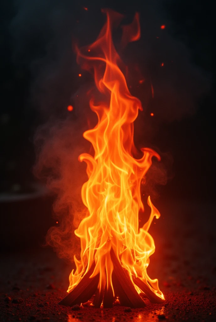 A stylized fire flame, representing passion and energy.
darkness background (black or gray) with the flame in orange or red to create a vibrant effect.