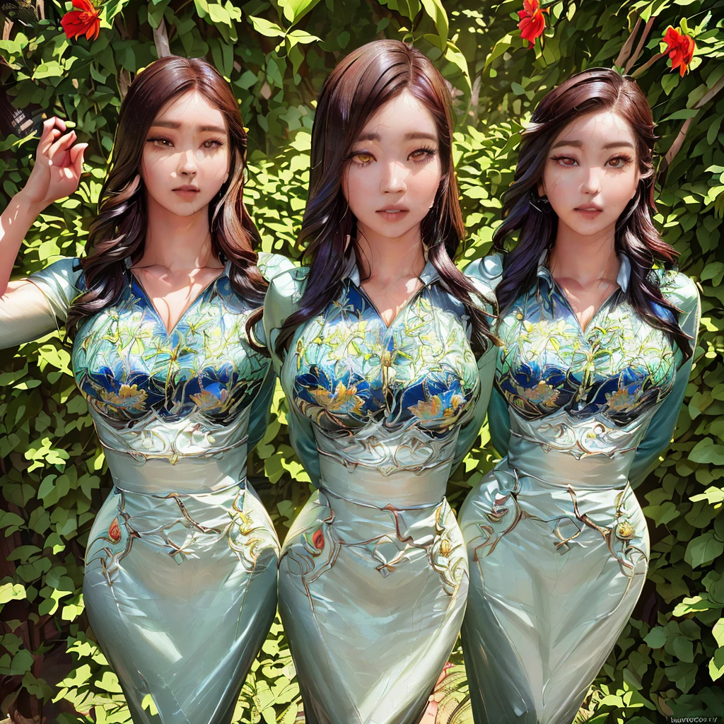 a beautiful young woman with glasses, short shorts, long wavy hair, detailed symmetrical face, thick muscular legs, wide sexy hips, round plump butt, walking through a lush flower garden, (best quality,4k,8k,highres,masterpiece:1.2),ultra-detailed,(realistic,photorealistic,photo-realistic:1.37),beautiful detailed eyes, beautiful detailed lips, extremely detailed eyes and face, long eyelashes, photorealistic, cinematic lighting, vibrant colors, intricate details, lush garden, colorful flowers, aesthetic composition
