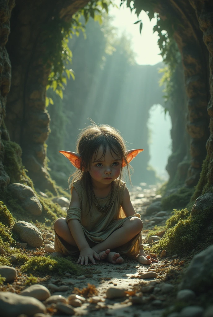 You could generate an Abandoned Half-Elf Child