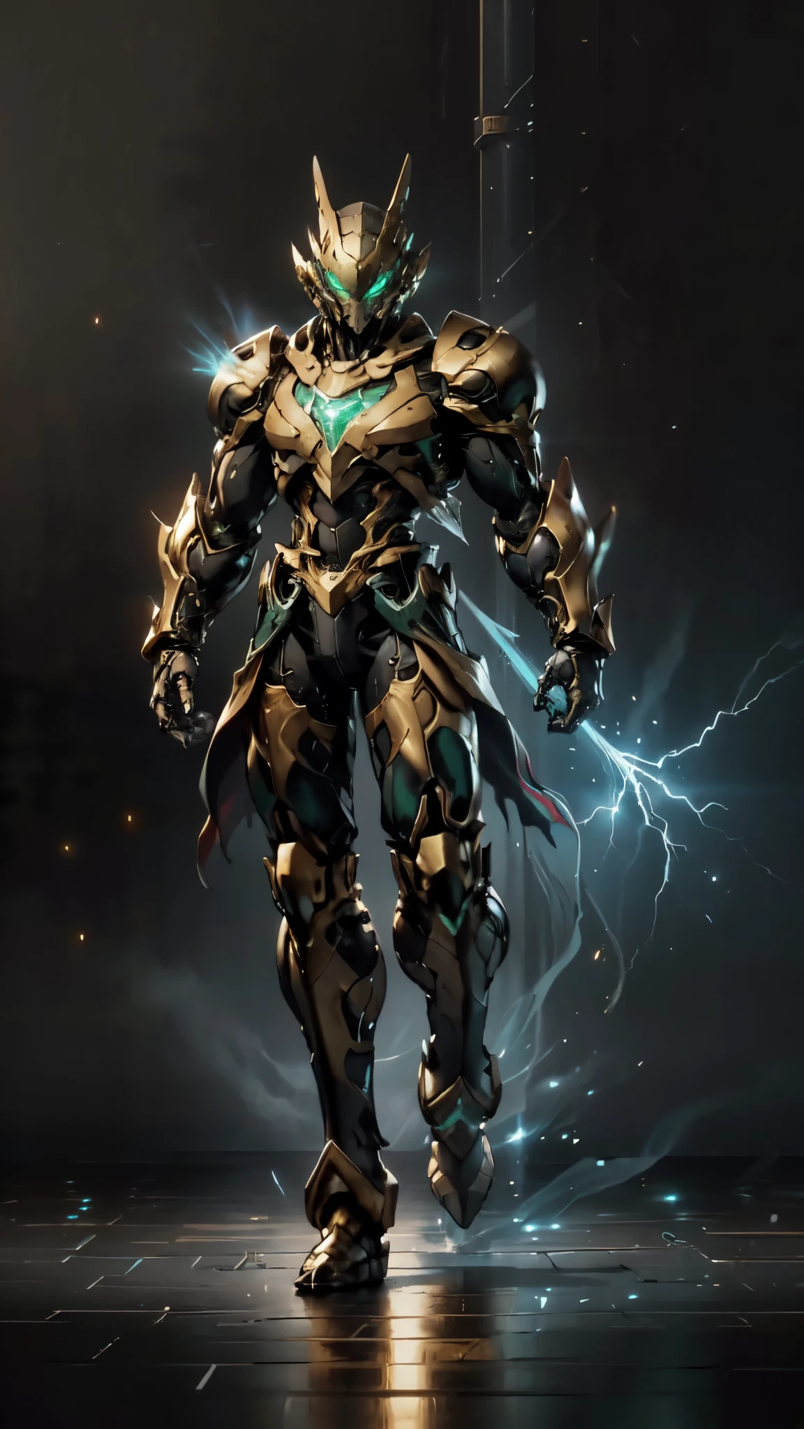 (masterpiece:1.5, best quality:1.5, extremely delicate:1.5), a man wearing a full-face helmet, a fantasy-style biotech armored combat suit, green eyes, (a composite layered chest armor), fully enclosed shoulder guards, matching arm and leg guards, belt of Neon circuit, (the color scheme is primarily black with green and red accents), the design balances heavy with agility, a high-tech bio-mecha armor, (Armor Concept Inspired by Superman, stand on the top of a skyscraper in a futuristic sci-fi city), this character embodies a finely crafted fantasy-surreal style armored hero in anime style, exquisite and mature manga art style, (element, plasma, energy, the armor glows), ((male:1.5)), metallic, high definition, highres, ultra-detailed, ultra-fine painting, professional, perfect body proportions, golden ratio, anatomically correct, symmetrical face, extremely detailed eyes and face, high quality eyes, creativity, RAW photo, UHD, 32k, Natural light, cinematic lighting, masterpiece-anatomy-perfect