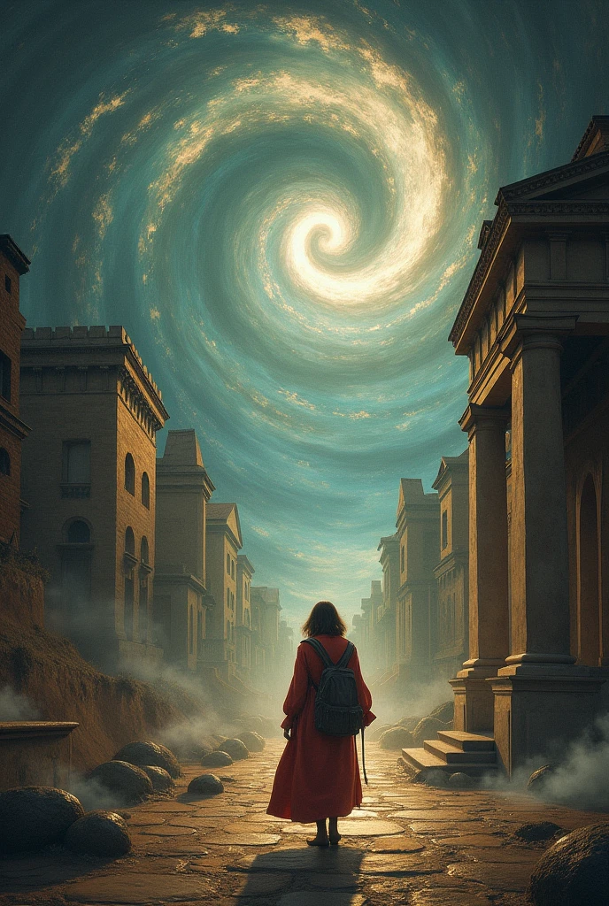 Spiral of moments in history, I was taken to the past