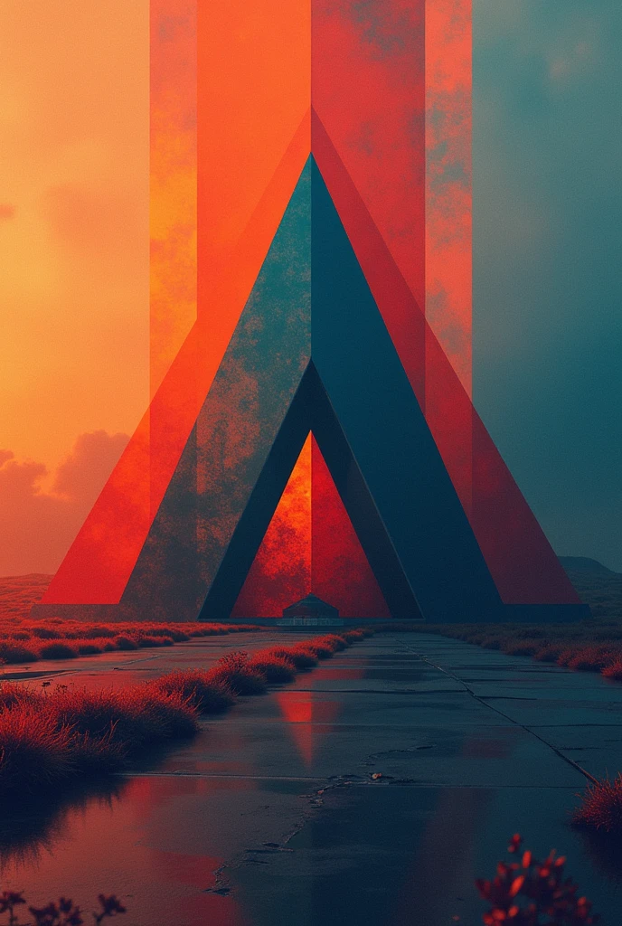I want to generate an image for a Facebook cover that symbolizes the expression sarcastic angle. It will be a page of political news, social analysis and with a lot of sarcasm., Try to use properly organized geometric figures within the logo. The logo measurements must be horizontal and not vertical.