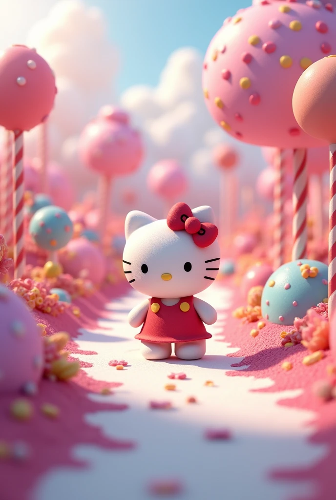 hello kitty on a sweet path