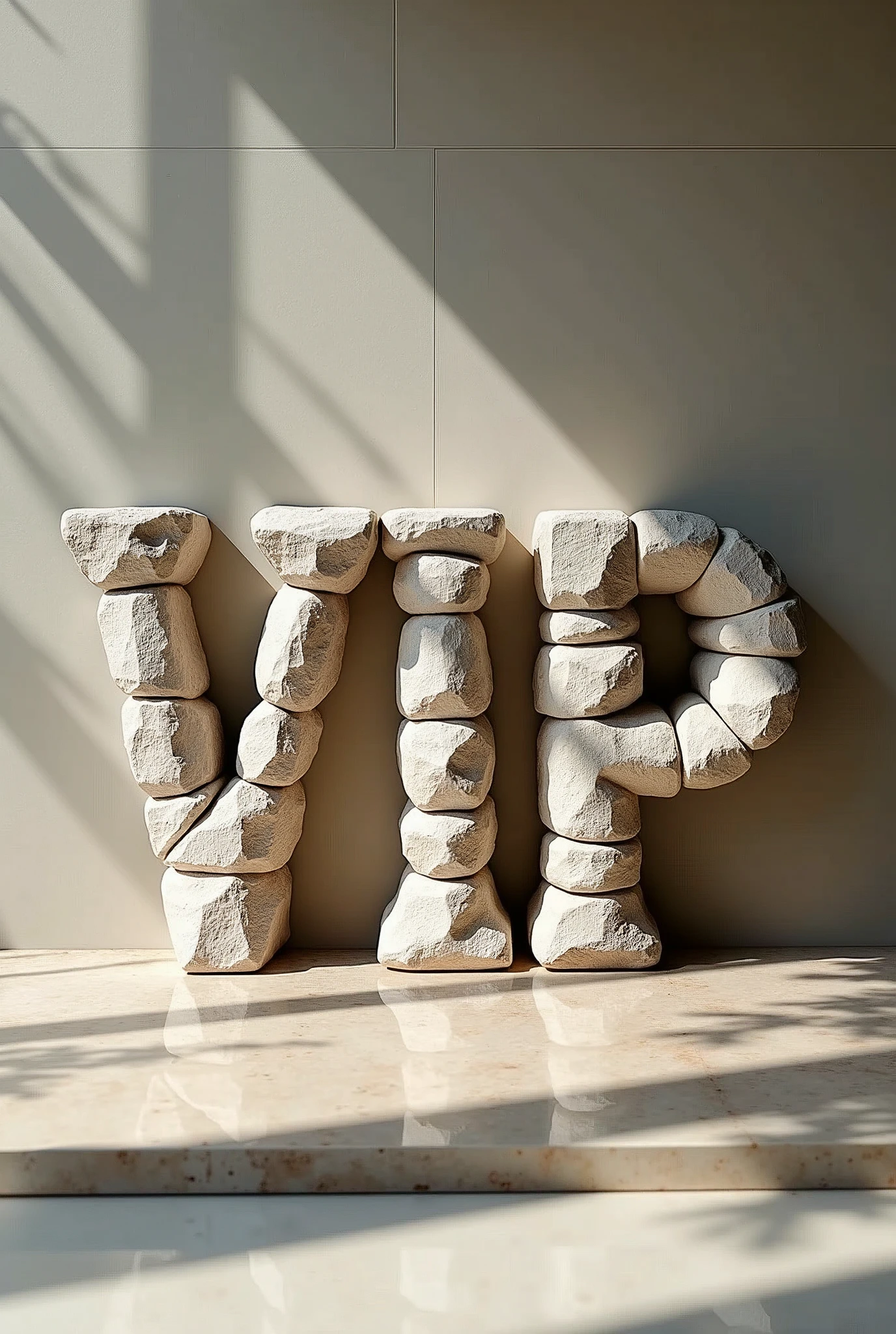 VIP Sign by stones