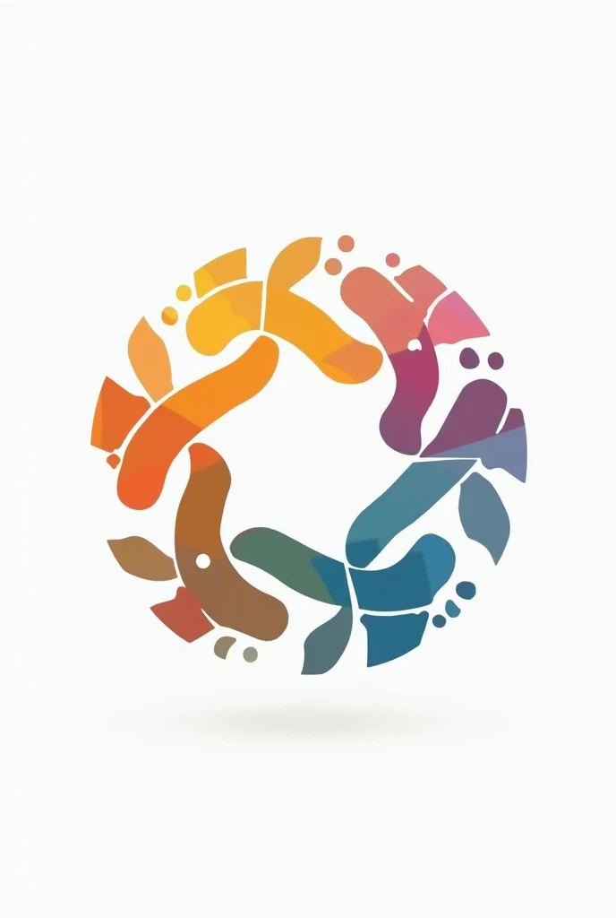 Create a community logo with, communication, Organization, motion, core unit, inclusion, democracy, accompaniment and diversity