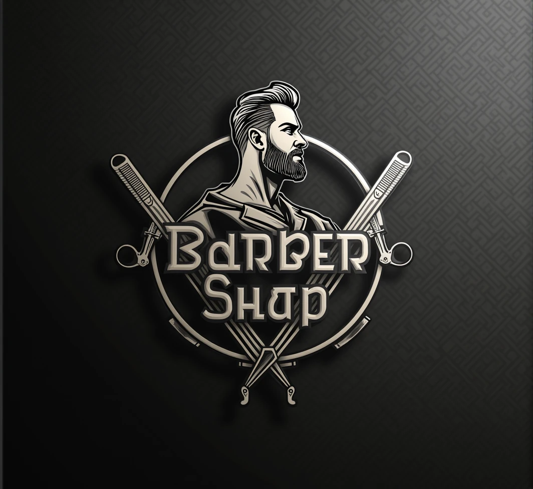 Logo for an urban style barber shop that says Eros barber shop