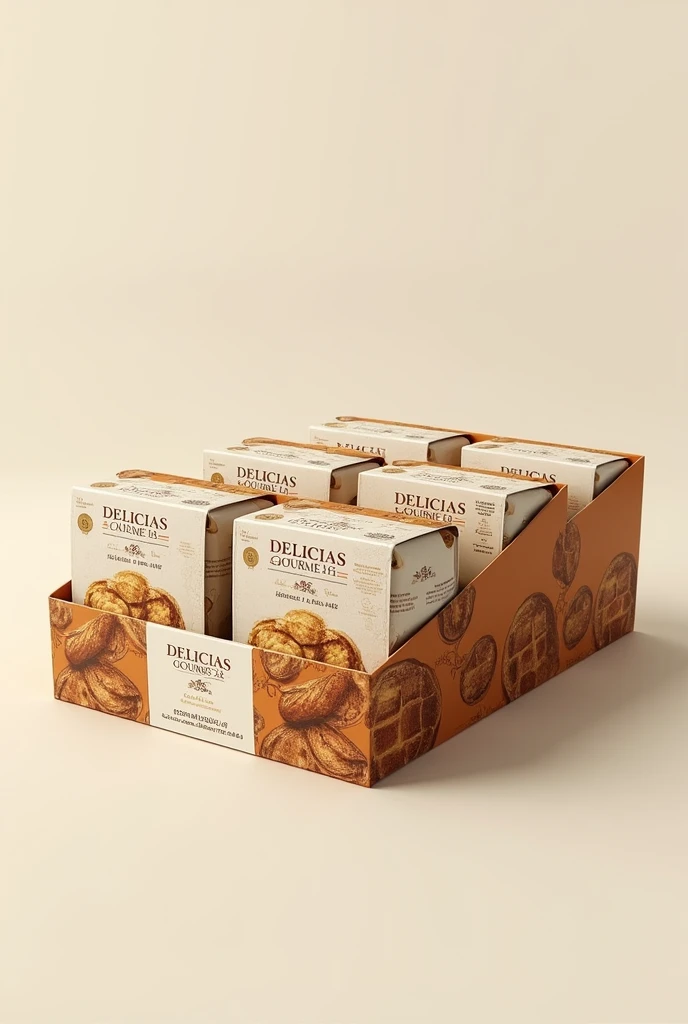 (photorealism:1.2), Propose a graphic design of a company called "DELICIAS GOURMET SA" which specializes in whole wheat cookies with nuts, several small horizontal packages, 138 g cookies, that is most attractive to the target consumer, that conveys the image of a healthy product and complies with labeling regulations (nutritional information, ingredients, etc.) SMALL PACKAGE WITH 6 UNITS OF COOKIES 138 G (6 Cookies) Cookie bags in sliding boxes