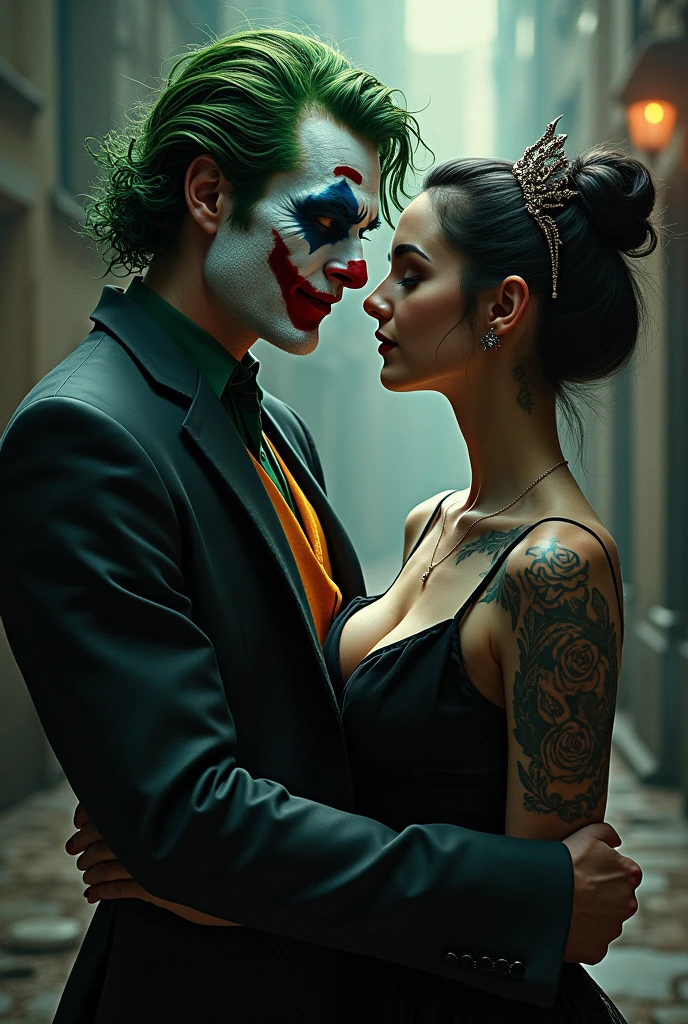 Joker and his queen tattoo