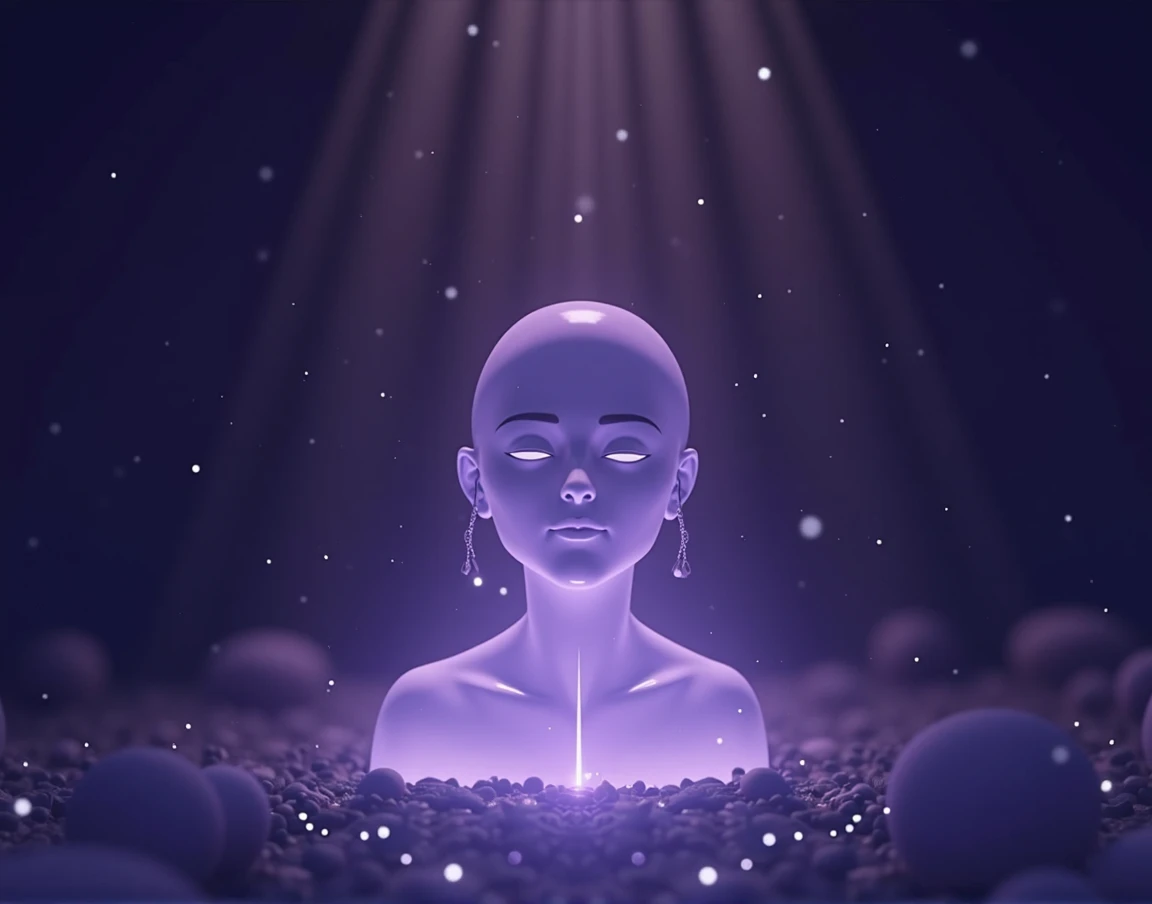 
create a quiz screen for a hypnosis website. This screen has to be purple and intuitive.
