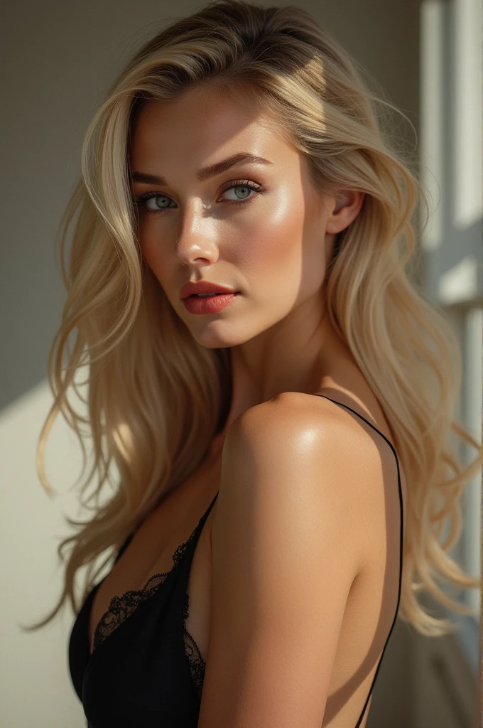 sexy blonde woman