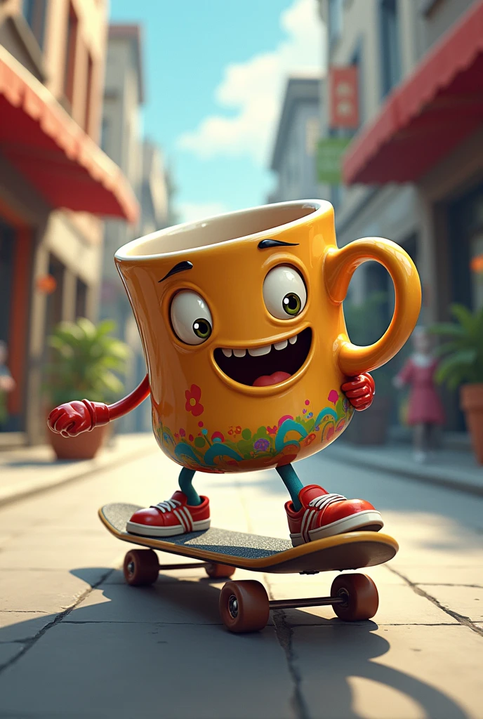 Skateboarding coffee mug