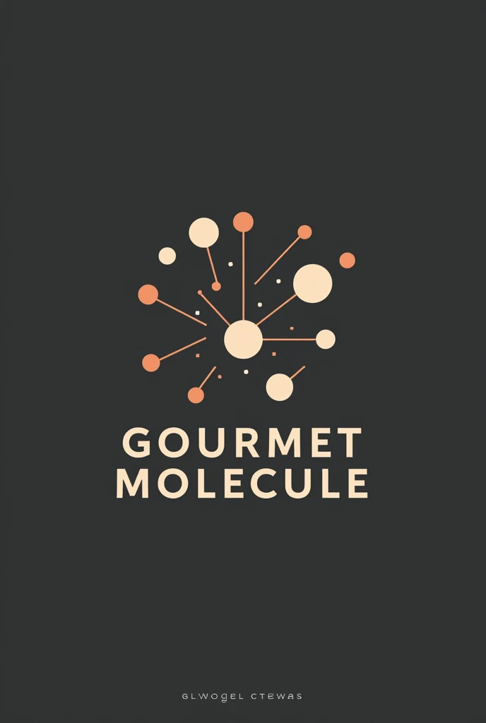 Make a logo for a molecular food restaurant called “Gourmet Molecule” and make it minimalist but striking and more youthful 