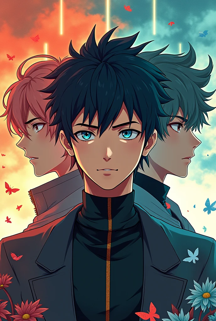 Three identities in one man, anime 