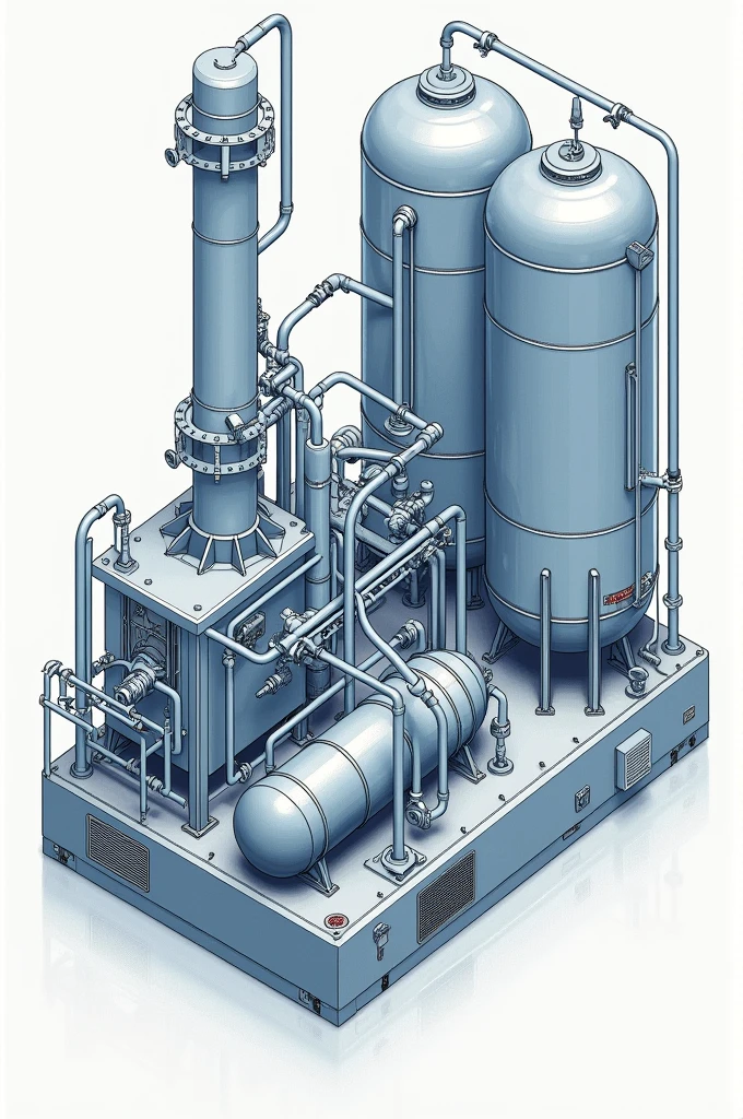 Can you please help me create a compressed air network by specifying its parts?