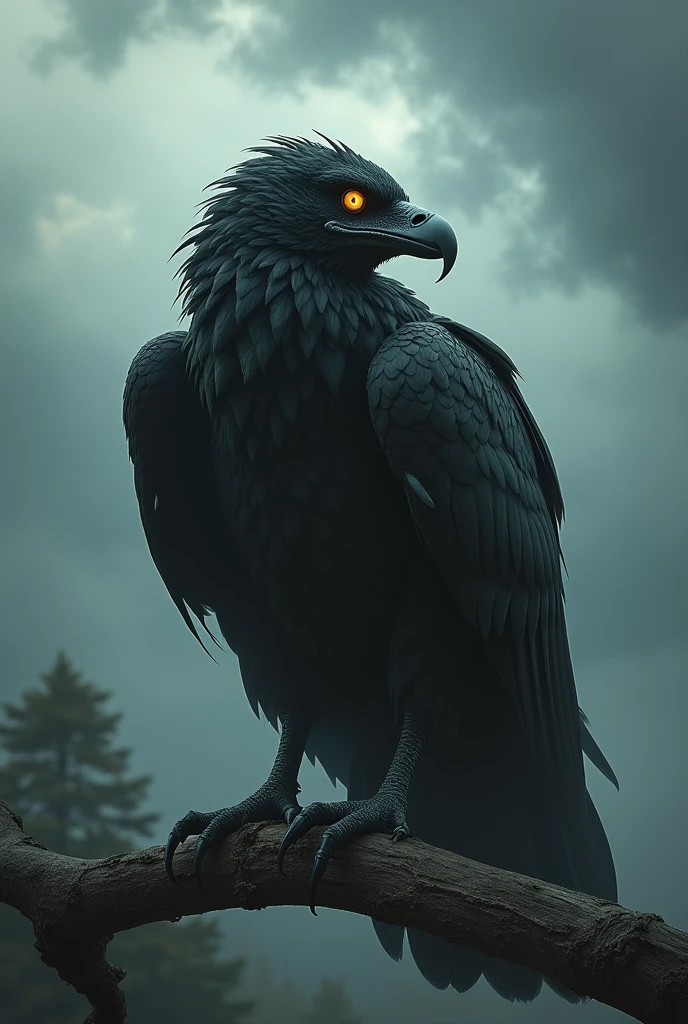 Create a dark themed vulture