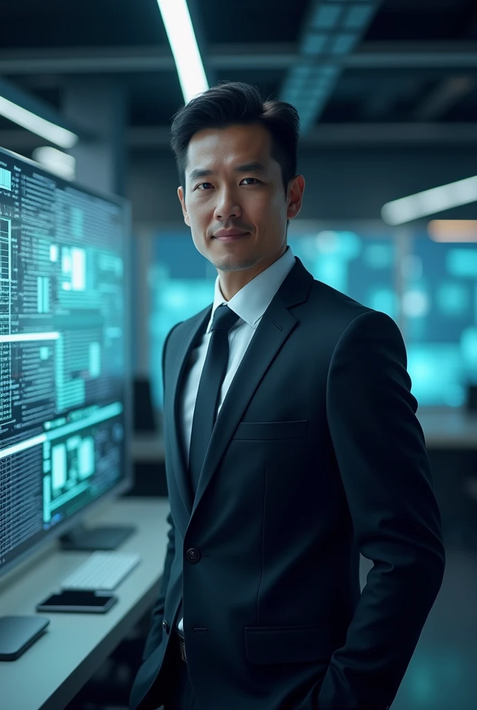 Create a professional technology niche background for job profile