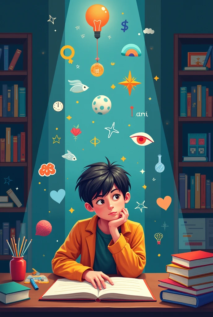 Cover for a digital log about different learning techniques (psychology work)