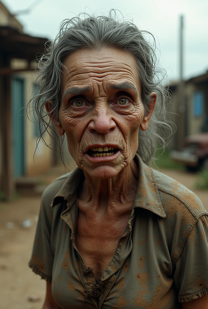 a woman ugly, ugly, hideous, redneck 