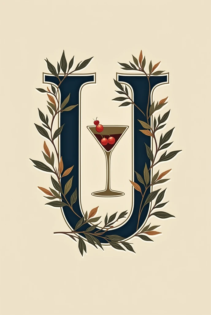  logo for company , Northeastern luxury events, private individuals, of high cocktails.  "U' Barril de Drinks" consultancy & Events . 