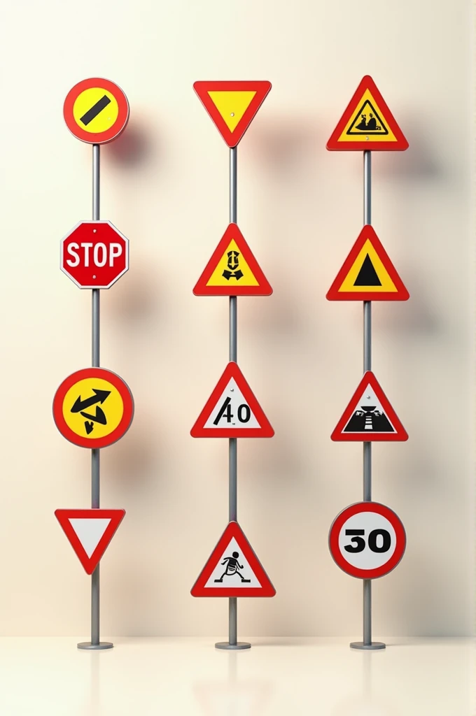 10 traffic signs 