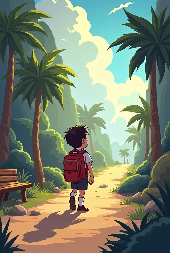 cartoon looking forward