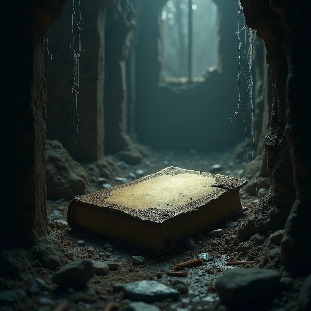 Abandoned book and horror