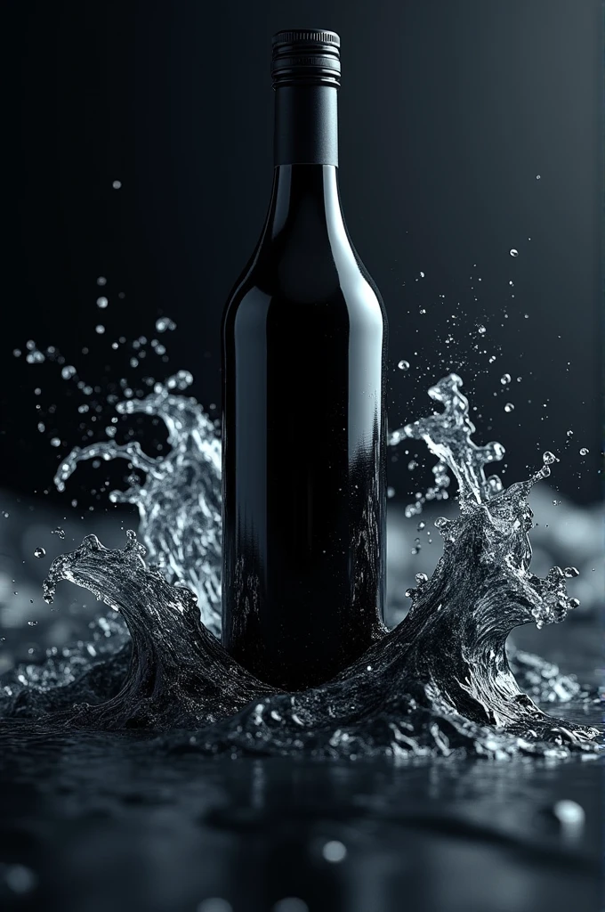 I have bottel drinking water business i want a pic of black waves for my prouduct branding
