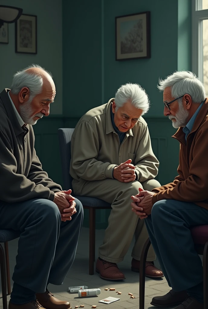 Geriatric adults with depression problems