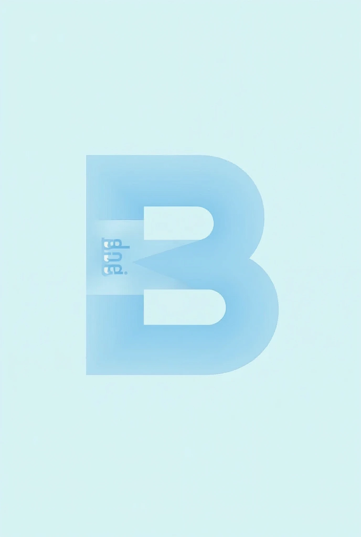 geometry light blue Add the name "byebye" to the logo to make it clear Easy to understand