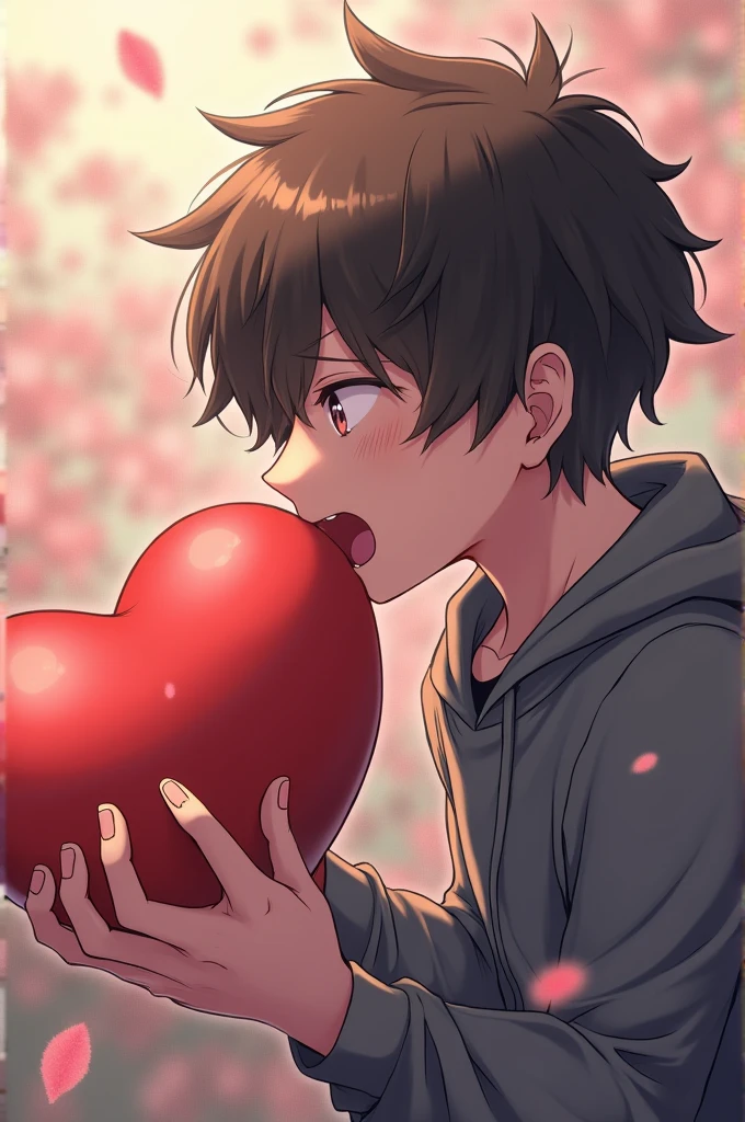 An anime boy sucking a big cock