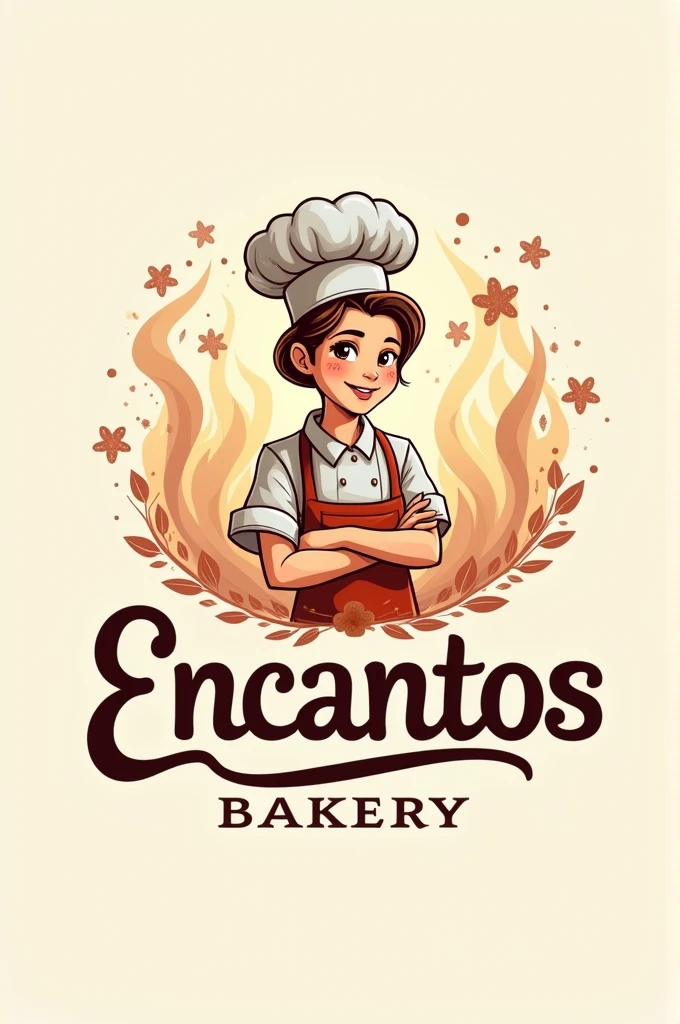 logo of a bakery called Encantos